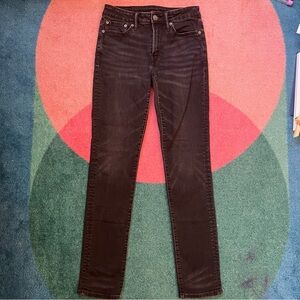 American Eagle Men’s Jeans Airflex + Slim Black 28x32 Denim Classic Preppy